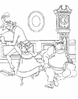 A coloring page of 101 dalmatians